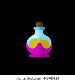 abstract bottle of magic potions.