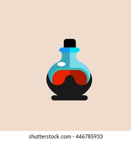 abstract bottle of magic potions.