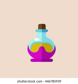 abstract bottle of magic potions.