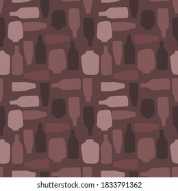 Abstract bottle seamless pattern.Great for tetile,fabric,wrapping paper,ceramic motifs,crapbooking.