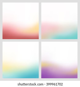 Abstract bottom color gradient blur background illustration vector