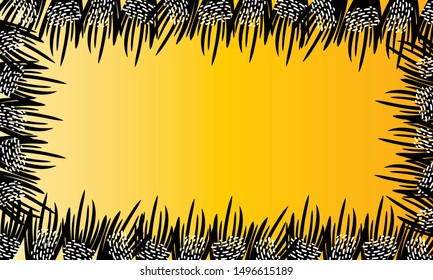 Abstract bouquet Surrounding Background illustration