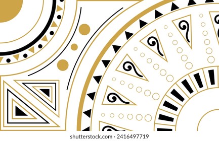 Abstract Boutique Decoration Vector Background. traditional Boutique Graphic Artwork. saree decoration design template.