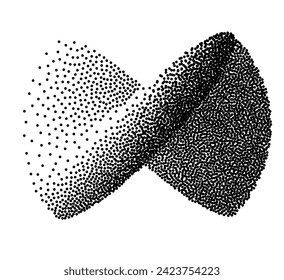 Ilustración de barrido abstracto con vector de textura punteado