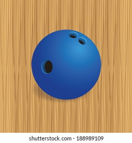 abstract bowling ball on a special background