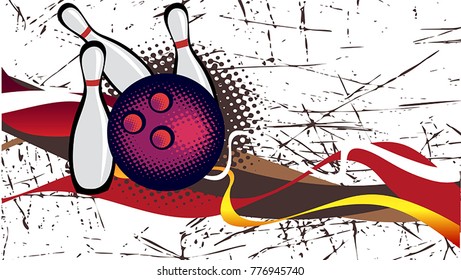 Abstract bowling motive
