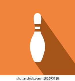 abstract bowling pins on a special background