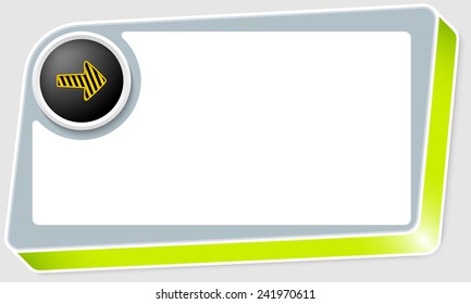 abstract box for any text and arrow