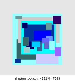 abstract box background component illustration 
