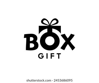 Abstract box or gift box icon with letter gift box vector logo design, gift box logo design