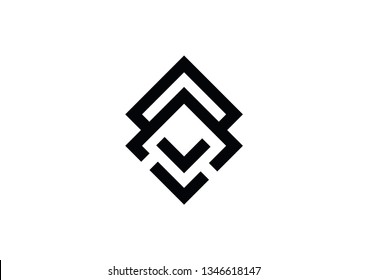 abstract box logo