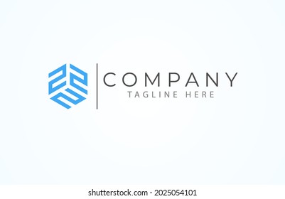 Abstract Box Logo. number triple two  forming a box, Usable for Brand, Media, logistic and technology Logos, Flat Design Logo Template