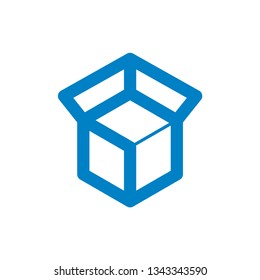 Abstract box logo template vector icon design
