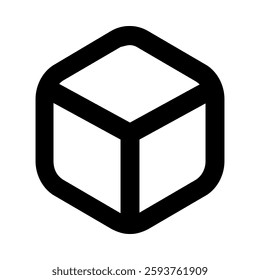 abstract Box Shape line icon 