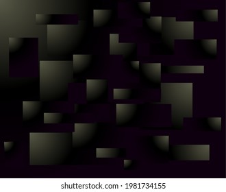 Abstract box shaped vector image.