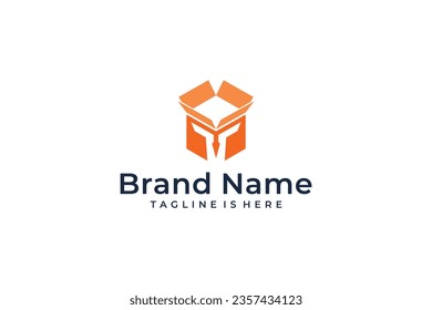 abstract box spartan vector logo