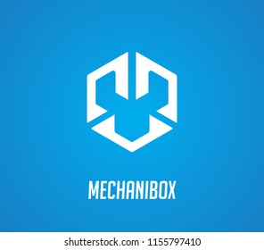 Abstract box of wrench. Isolated Vector Illustration