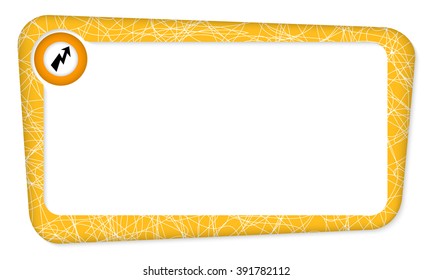Abstract box for your text with flash symbol