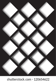 abstract boxes 3D seamless pattern background