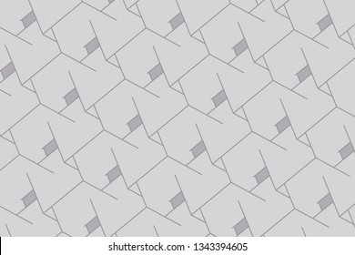 Abstract boxes background. Modern technology with square mesh. Geometric lines. Cube cell.