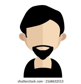 Abstract Boy Avtar Character.In fiction, a character is a person or other being in a narrative vector illustration. many uses for advertising, book page, paintings, printing, mobile wallpaper, mobile.