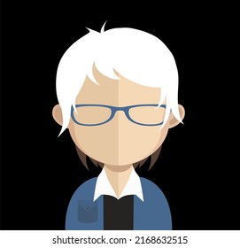 Abstract Boy Avtar Character.In fiction, a character is a person or other being in a narrative vector illustration. many uses for advertising, book page, paintings, printing, mobile wallpaper, mobile.