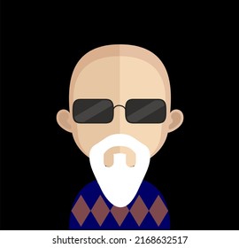 Abstract Boy Avtar Character.In fiction, a character is a person or other being in a narrative vector illustration. many uses for advertising, book page, paintings, printing, mobile wallpaper, mobile.
