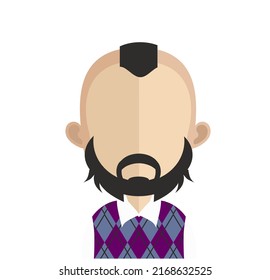 Abstract Boy Avtar Character.In fiction, a character is a person or other being in a narrative vector illustration. many uses for advertising, book page, paintings, printing, mobile wallpaper, mobile.
