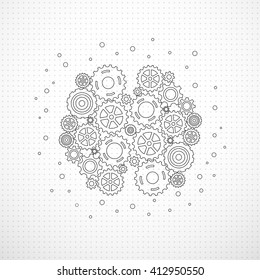 Abstract brain gear