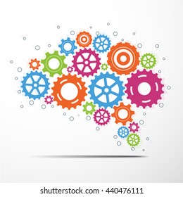 Abstract brain gear