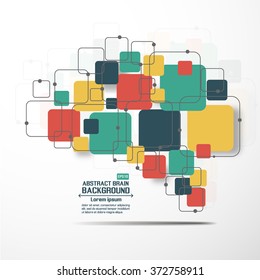 Abstract brain graphic