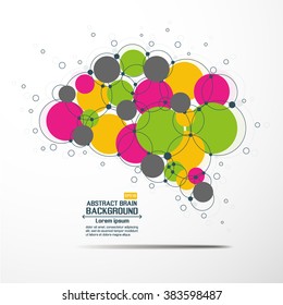 Abstract brain graphic