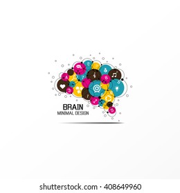Abstract brain graphic