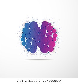 Abstract brain graphic