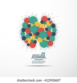 Abstract brain graphic