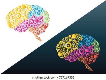 Abstract brain graphic