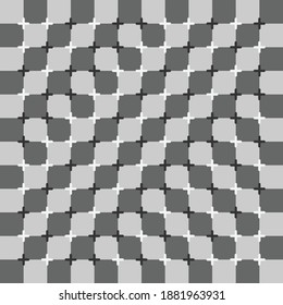 Abstract brain illusion geometric graphic illustration