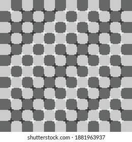 Abstract brain illusion geometric graphic illustration