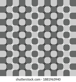 Abstract brain illusion geometric graphic illustration