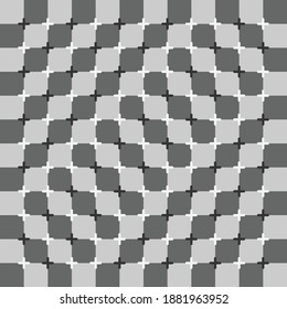 Abstract brain illusion geometric graphic illustration