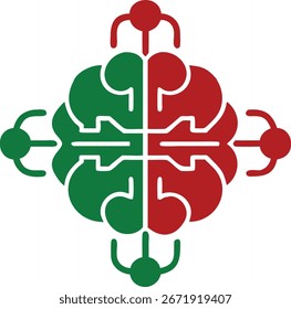 Abstract brain illustration representing cognitive functioning and human connection