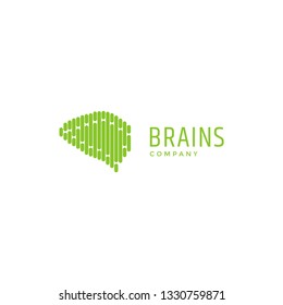 Abstract brain logo design