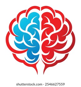 abstract brain logo vector icon
