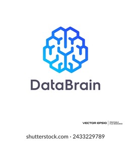 Abstract brain logo vector illustration