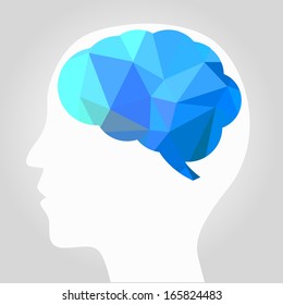 abstract brain vector