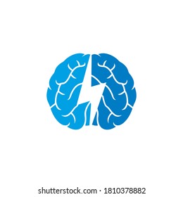 Abstract Brain Vector , Medical Logo
