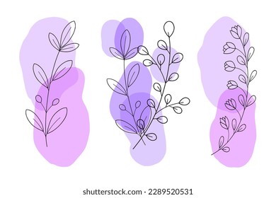 Abstract branches with colored circles on the background.