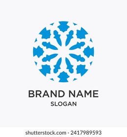 Abstraktes Markenlogo, Vektordesign