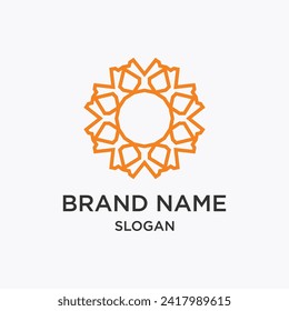 Abstract brand name logo vector design