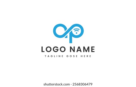 abstract Branding letter ap logo template design